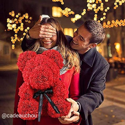 cadeau femme anniversaire original sentimental declaration amour coeur amitie copine amoureuse peluche ours teddy rose fleurs fete des meres maman symbolique